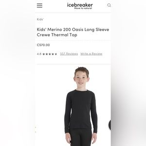 Icebreaker Merino 200 Oasis Longsleeve Thermal Top